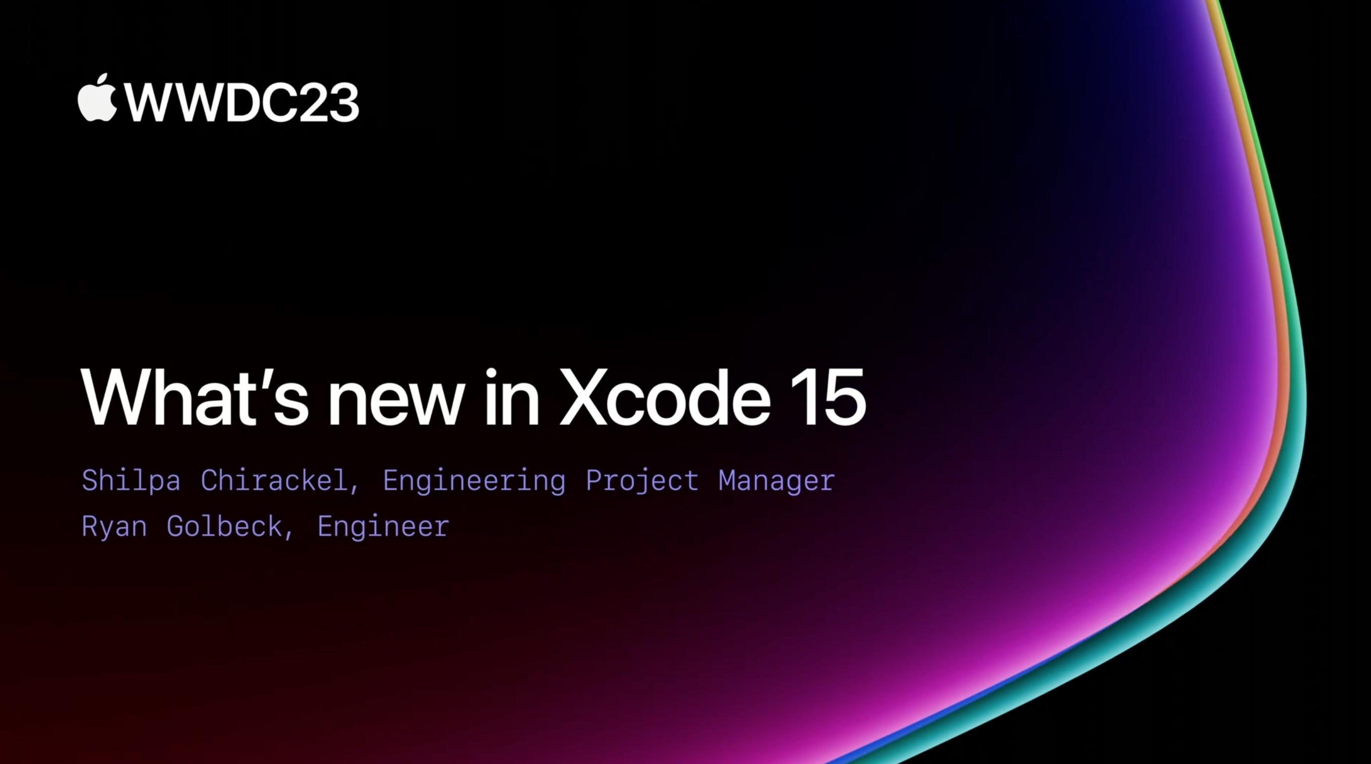 WWDC2023Session系列：探索XCode15新特性