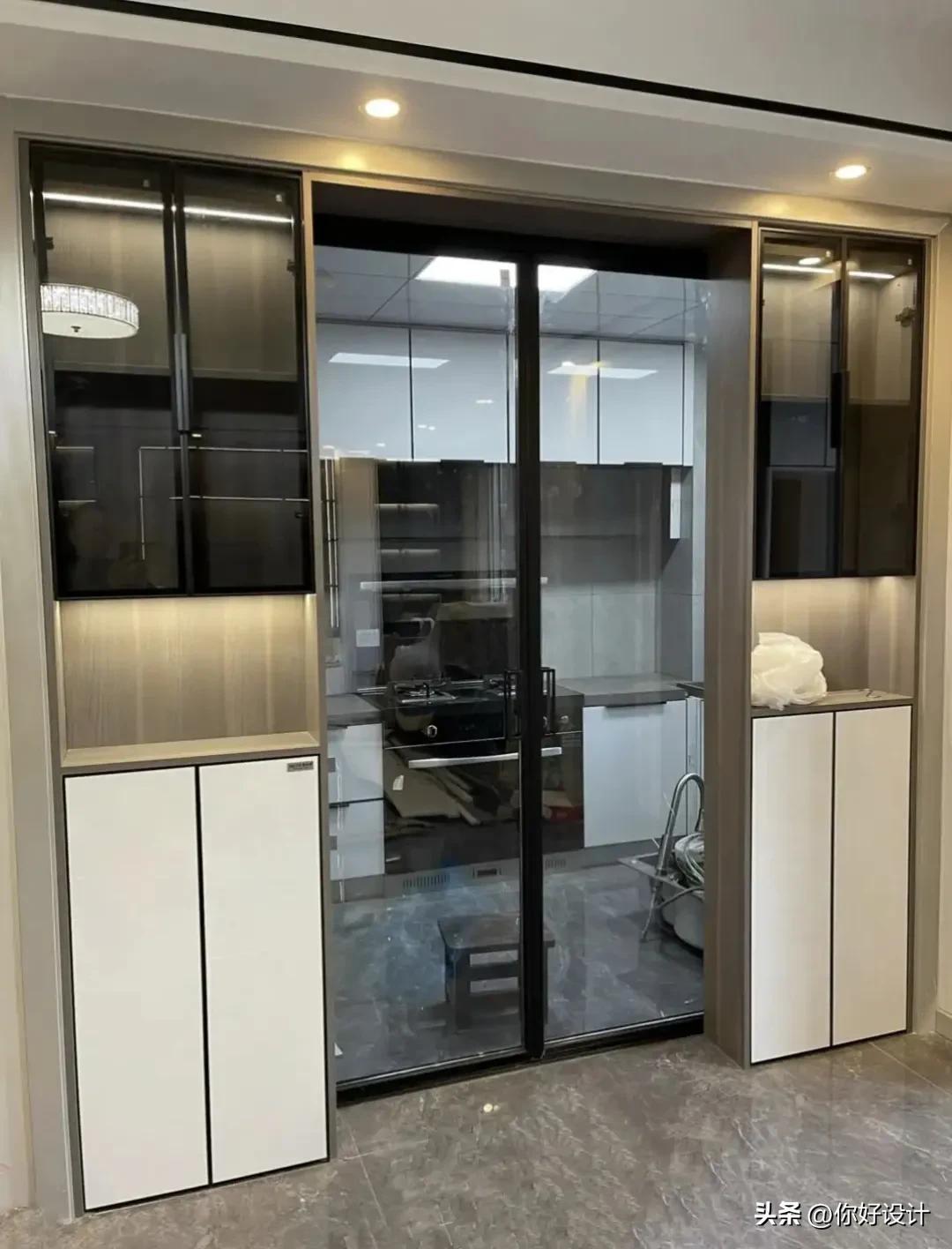 厨房隐形隔断门价格,二十公分厨房隔断柜