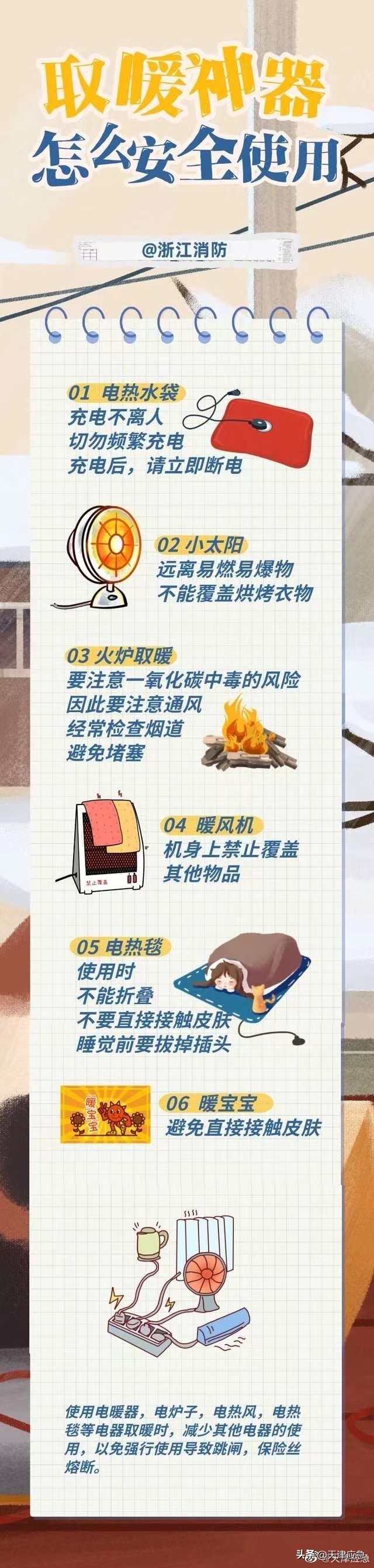 应急科普7大安全秘诀,取暖神器无安全隐患