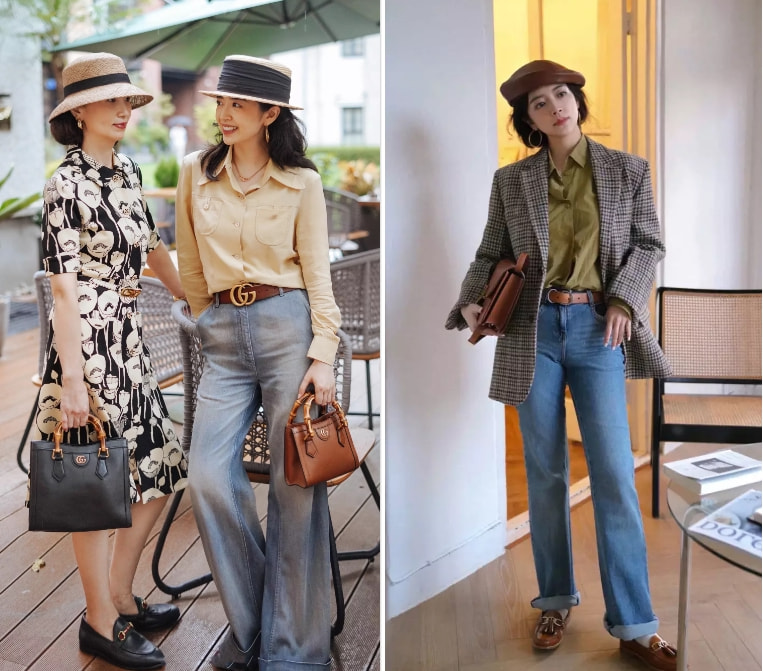 牛仔裤衬衣怎么穿好看,衬衫宽松牛仔裤怎么穿才好看