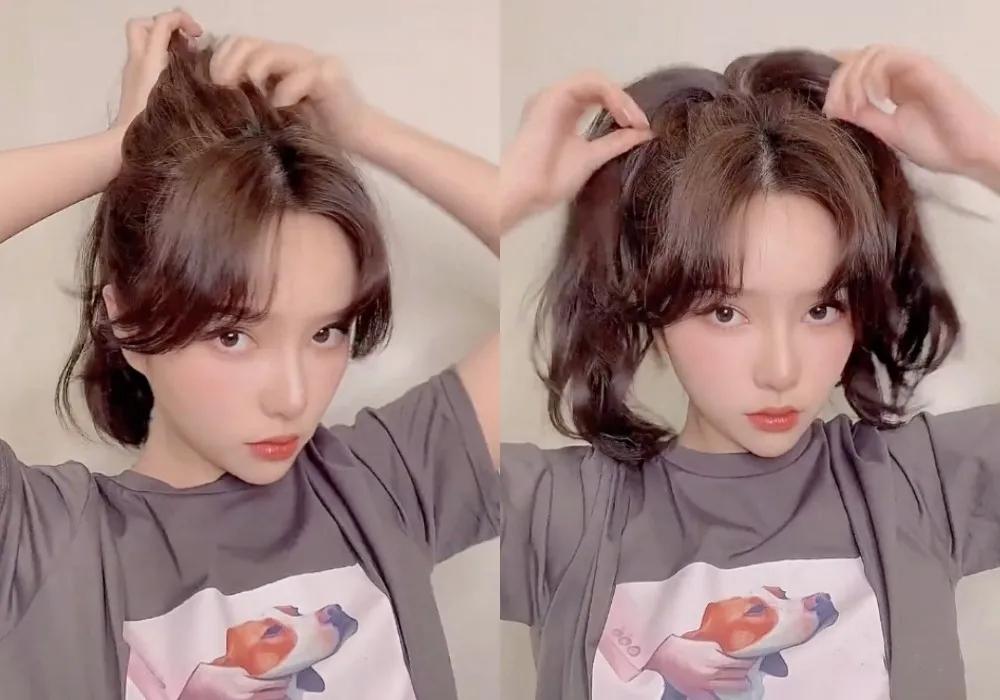 减龄绑头发简单又好看学院风,懒人显脸小绑发教程简单好看