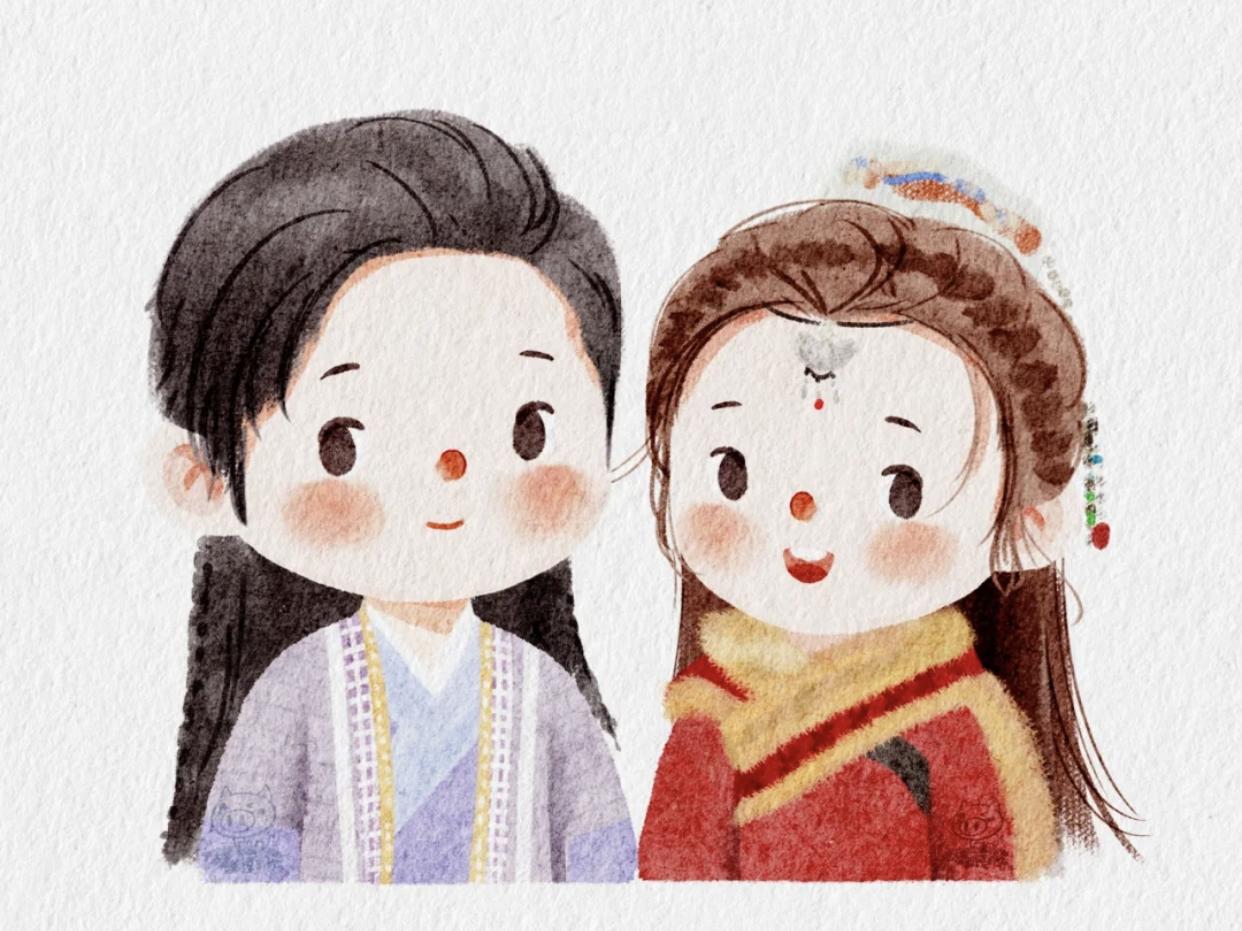 影视剧中的插画,影视剧里的人物插画