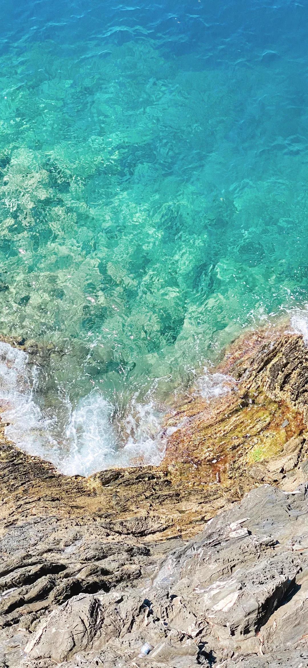 大海壁纸｜大海边，守候朝霞，聆听海浪的乐章