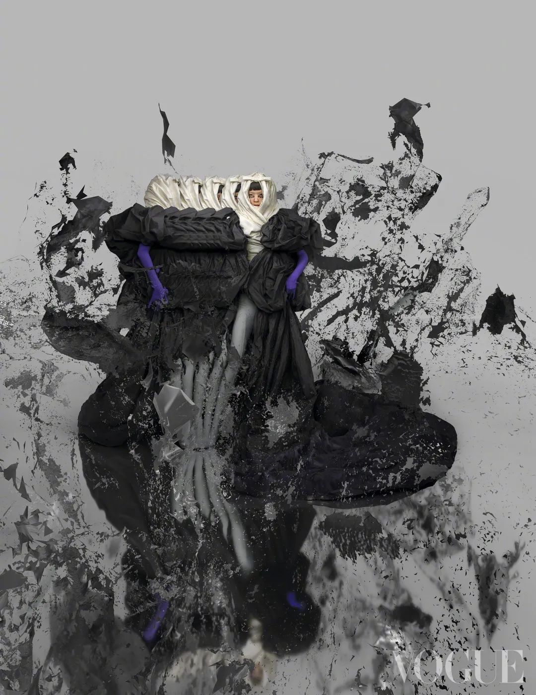 赵丽颖一头红发绚丽吸睛,赵丽颖红发造型