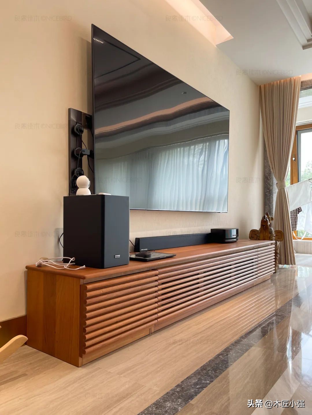 胡桃木极简大平层,北京180平大平层4房