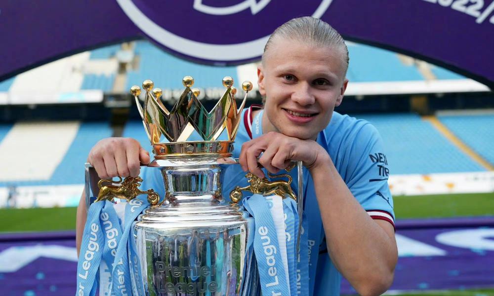 足坛十大新星哈兰德,足坛新双骄哈兰德姆巴佩54场42球