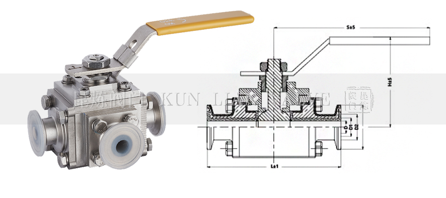 三通球阀结构图,陕西三通球阀结构图