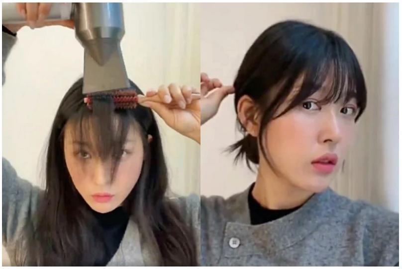 剪刘海教程教发型师,超简单在家就可以剪的刘海