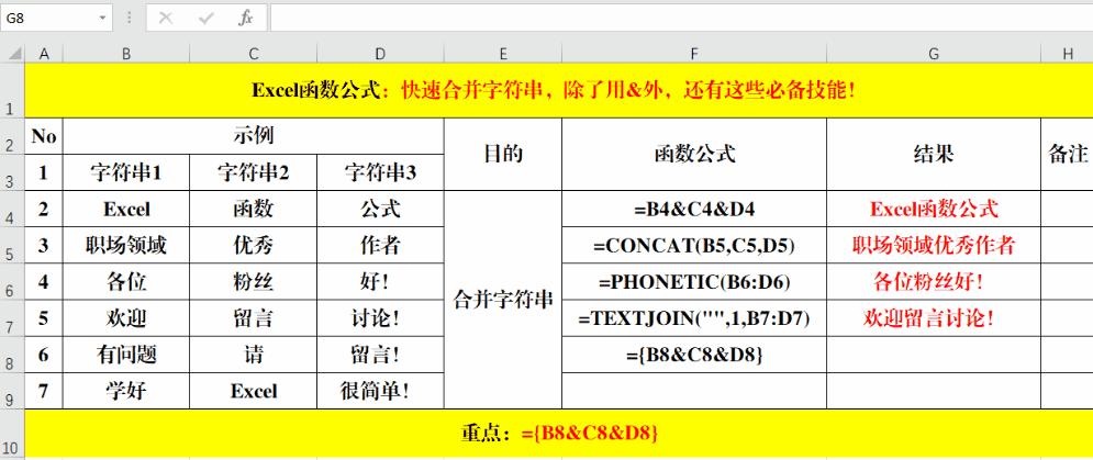 有条件的合并字符串,合并字符串的正确方法