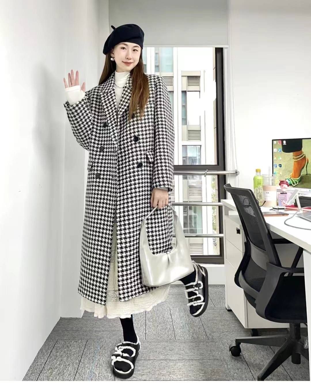 19套长款大衣内搭推荐,层次分明显高显瘦