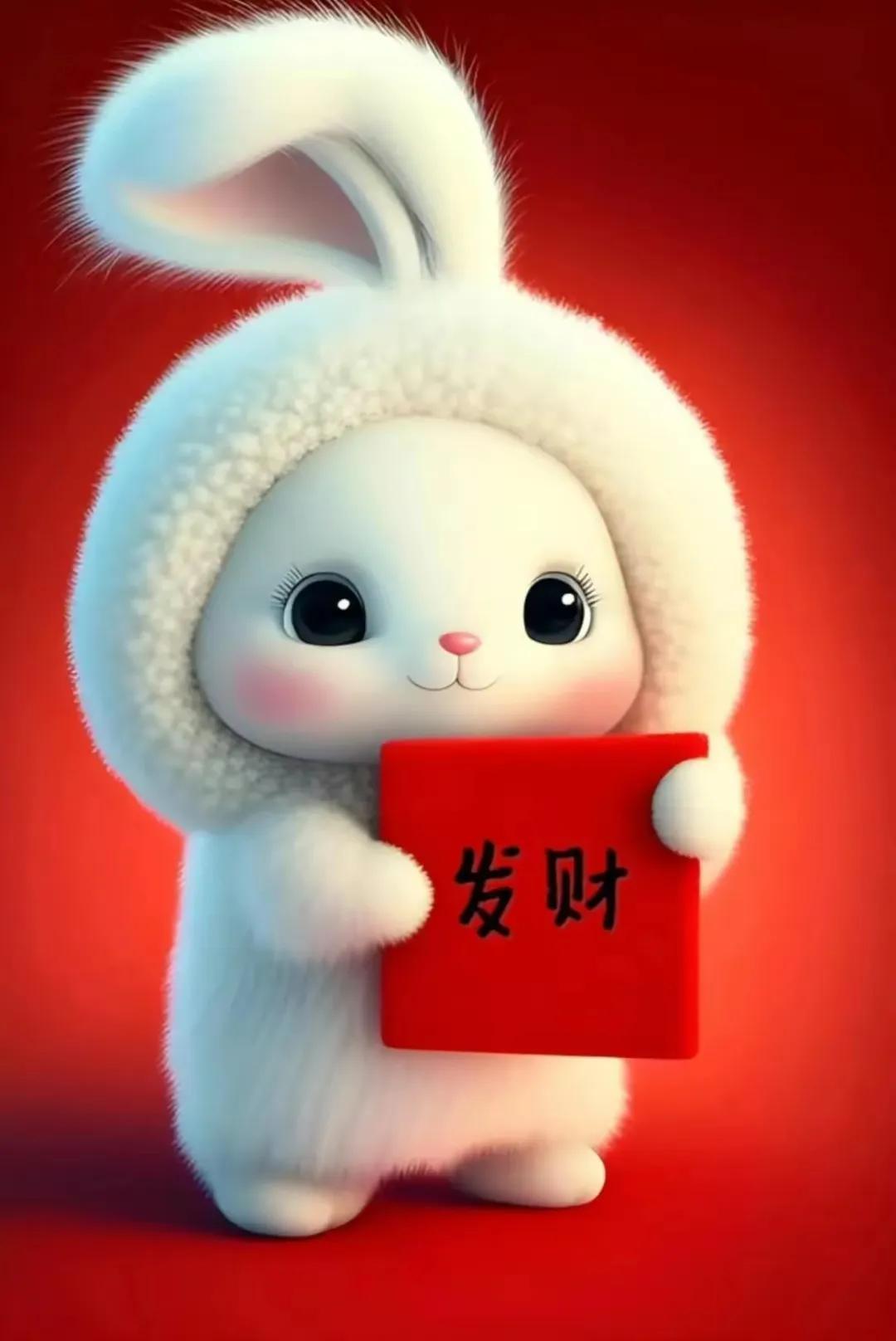 好看的新年头像兔年图文,新年头像兔年2023唯美