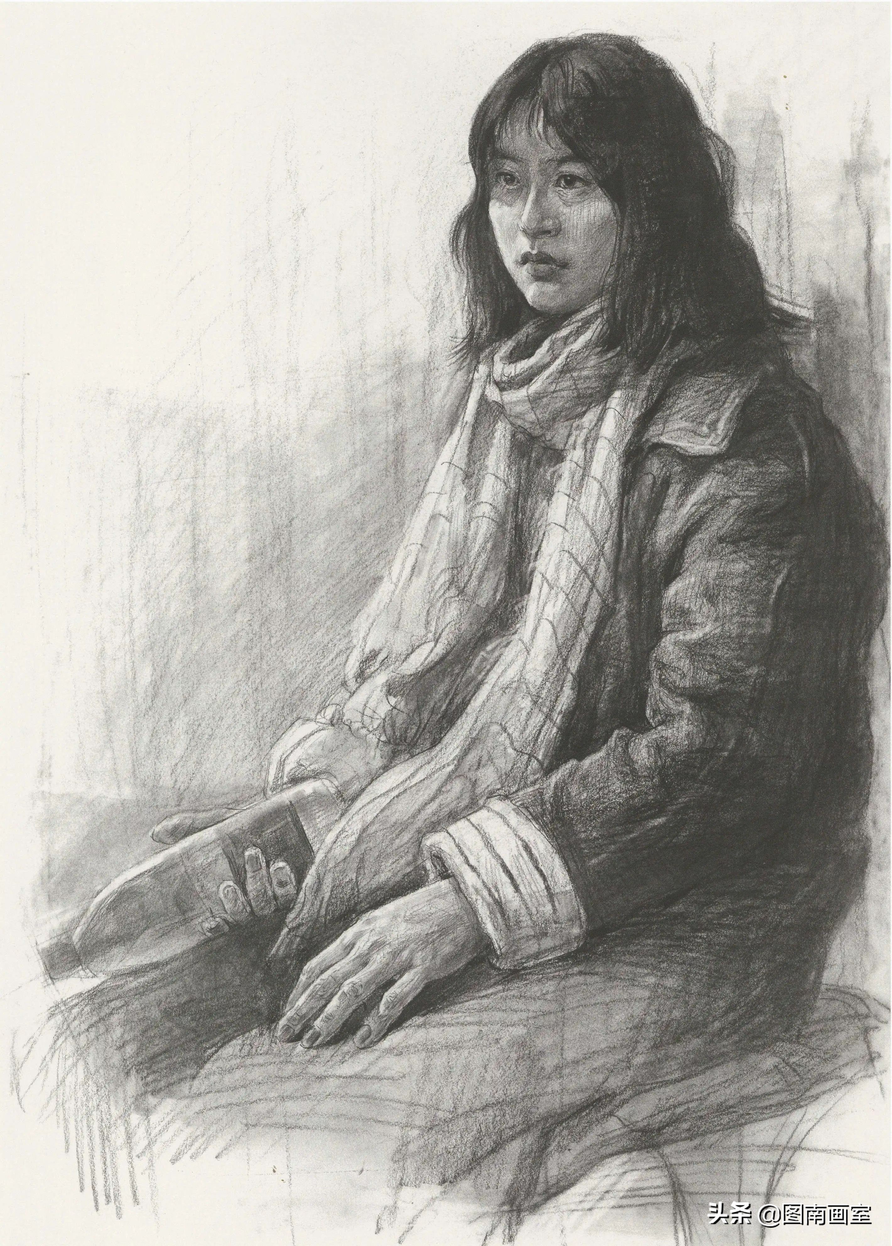 中国美术学院素描头像高分作品,全国素描高分作品