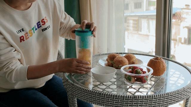 夏季自制清凉饮品,摩飞便携杯怎么榨甘蔗汁