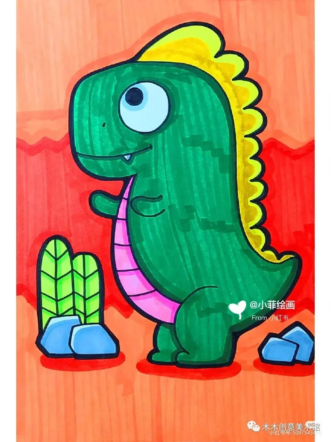 马克笔画儿童画简单好看,儿童马克笔画画简单又好看图片