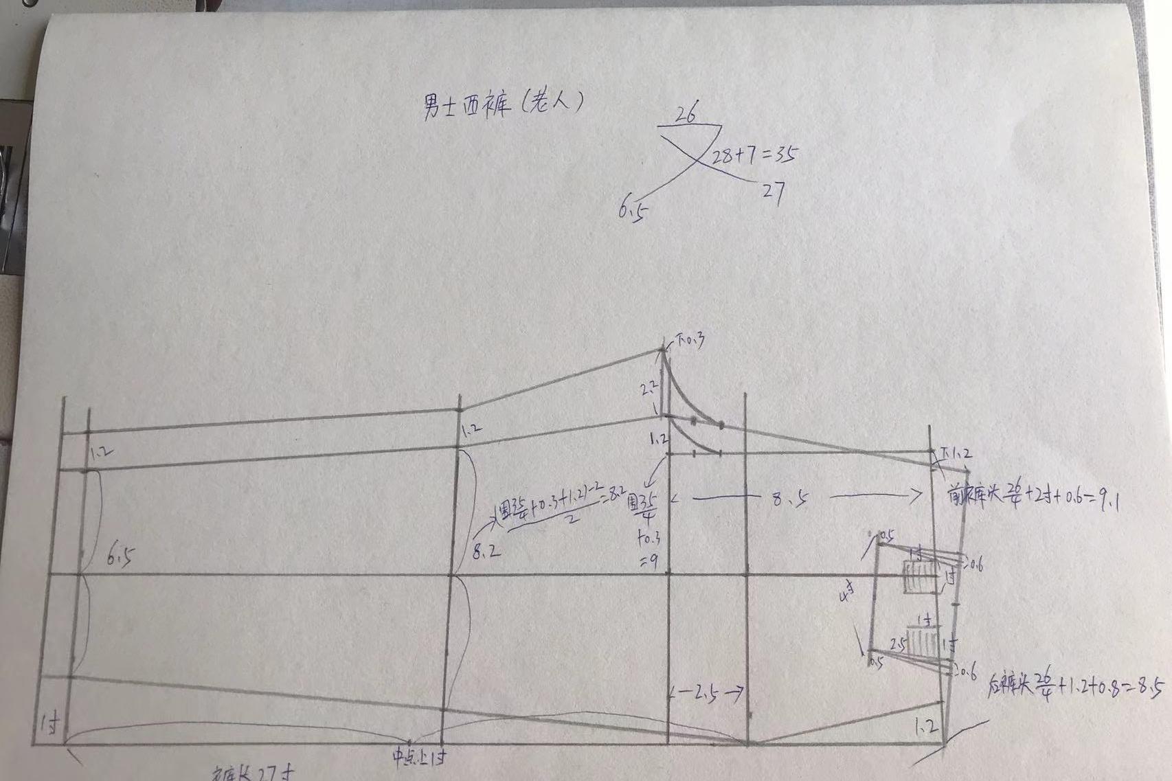 男西裤画稿,男士西装绘画图片