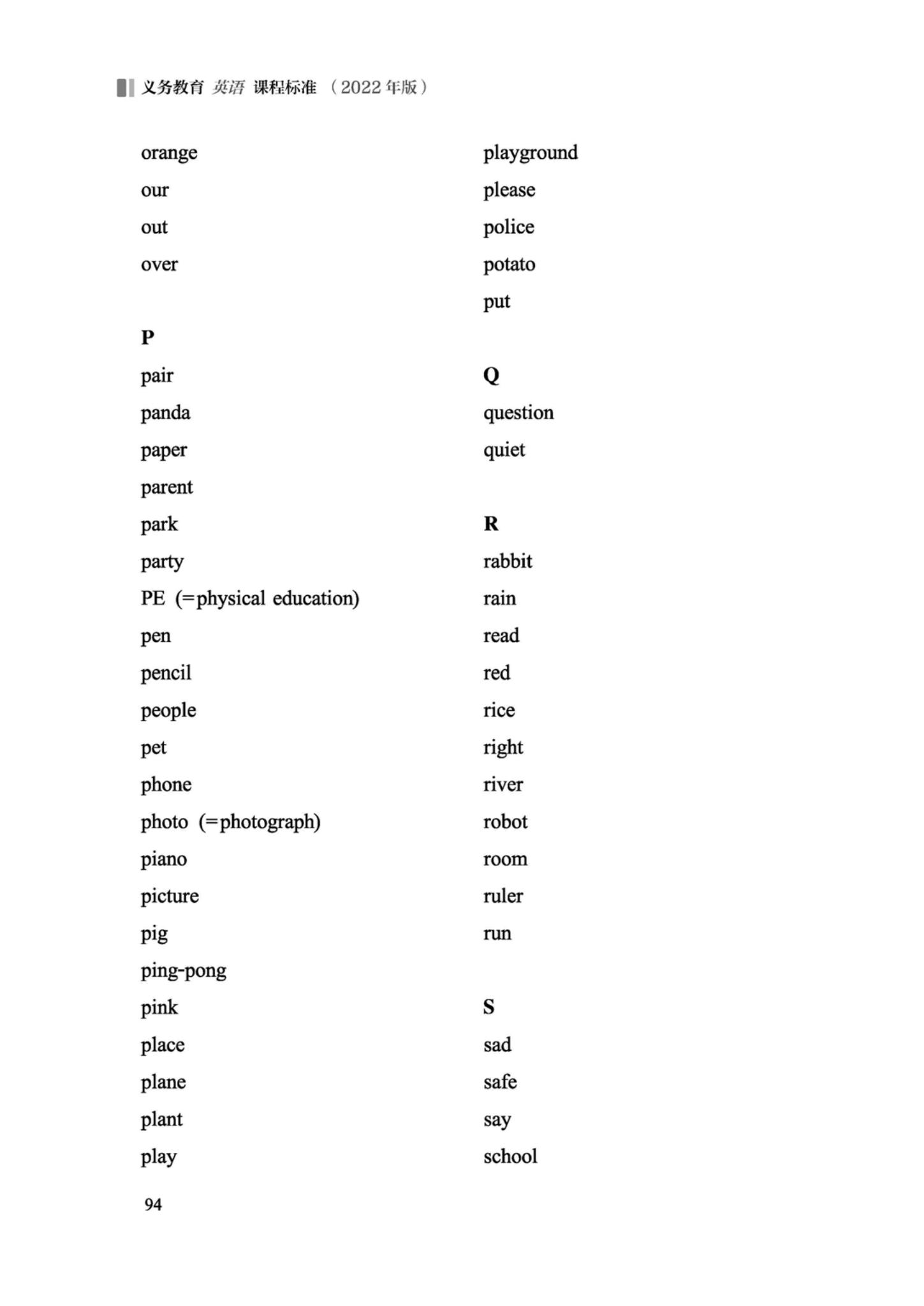 义务教育英语新课标2022题库,义务教育英语课标词汇2022年版
