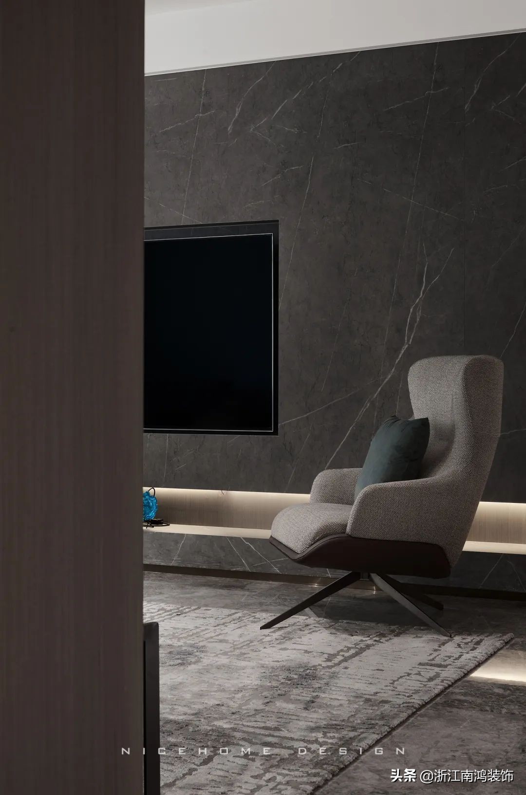 高级灰格调诠释空间质感美学,原木侘寂风理性而优雅的空间艺术