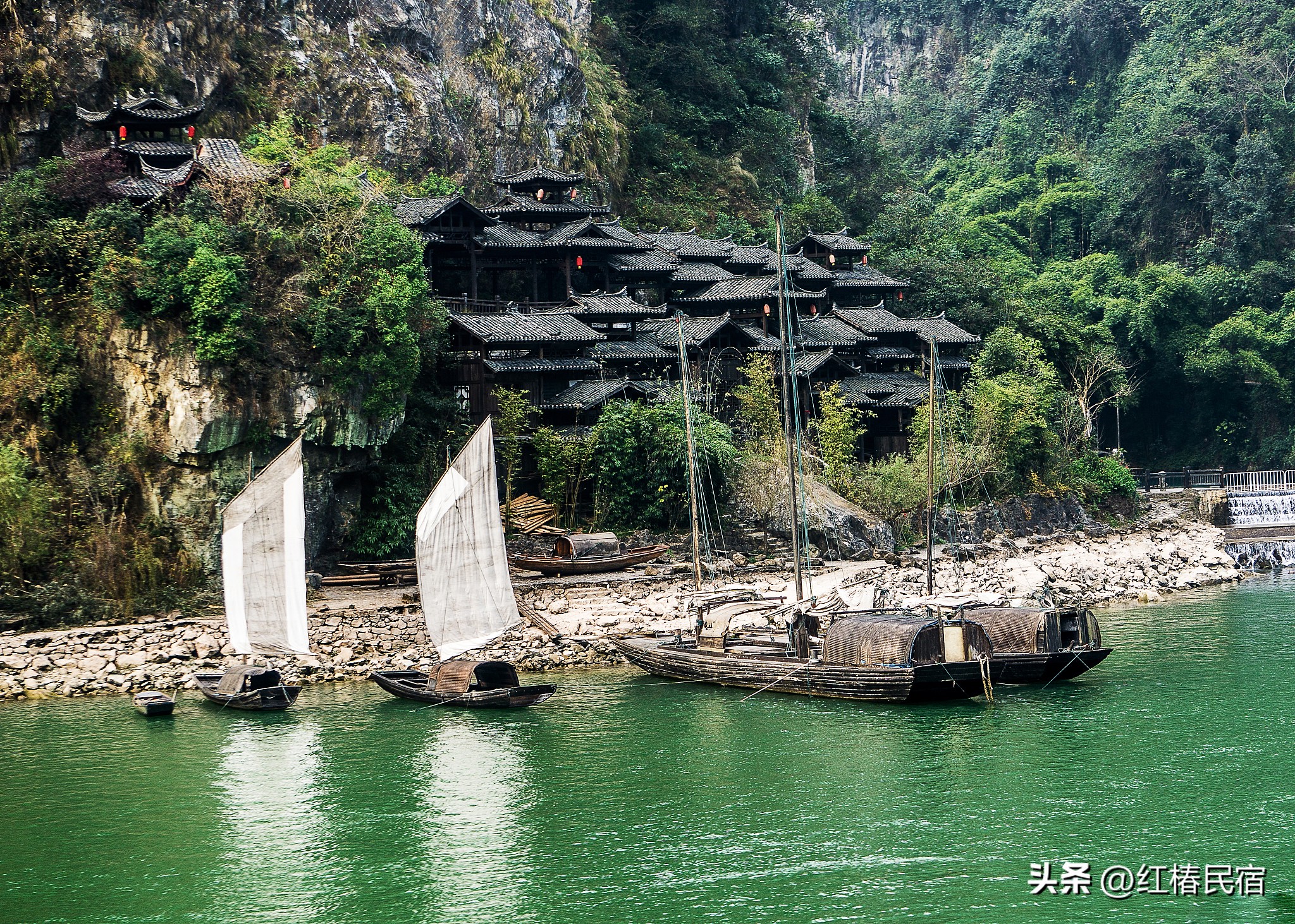 长阳清江画廊的风土人情,风景欣赏湖北宜昌长阳清江画廊