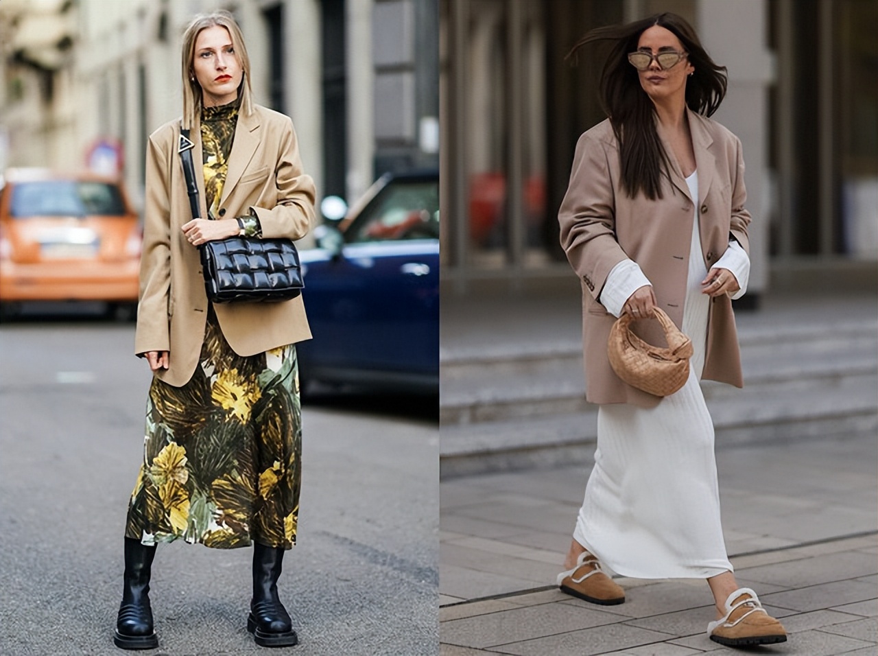 秋冬款米色西装怎么搭配才好看,秋季西装外套搭配深棕色