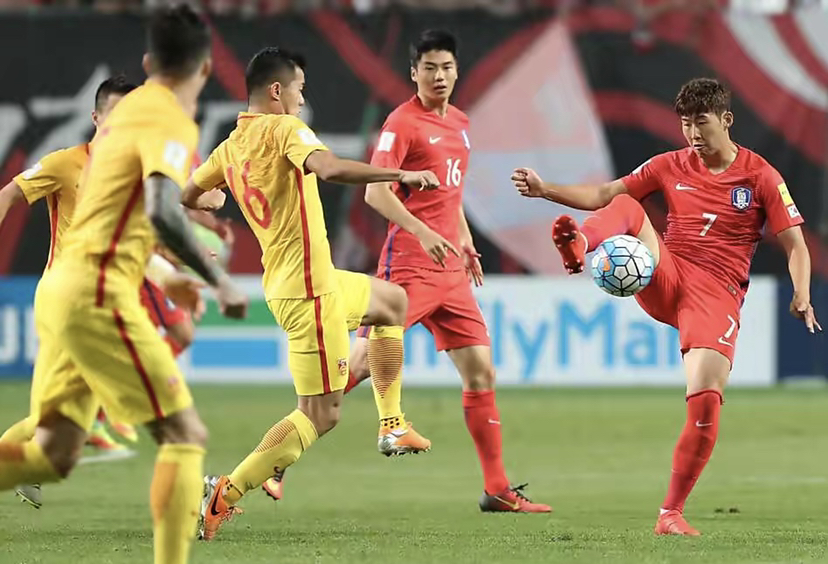 孙兴慜对于亚洲足球的意义,中韩足球失利瞬间