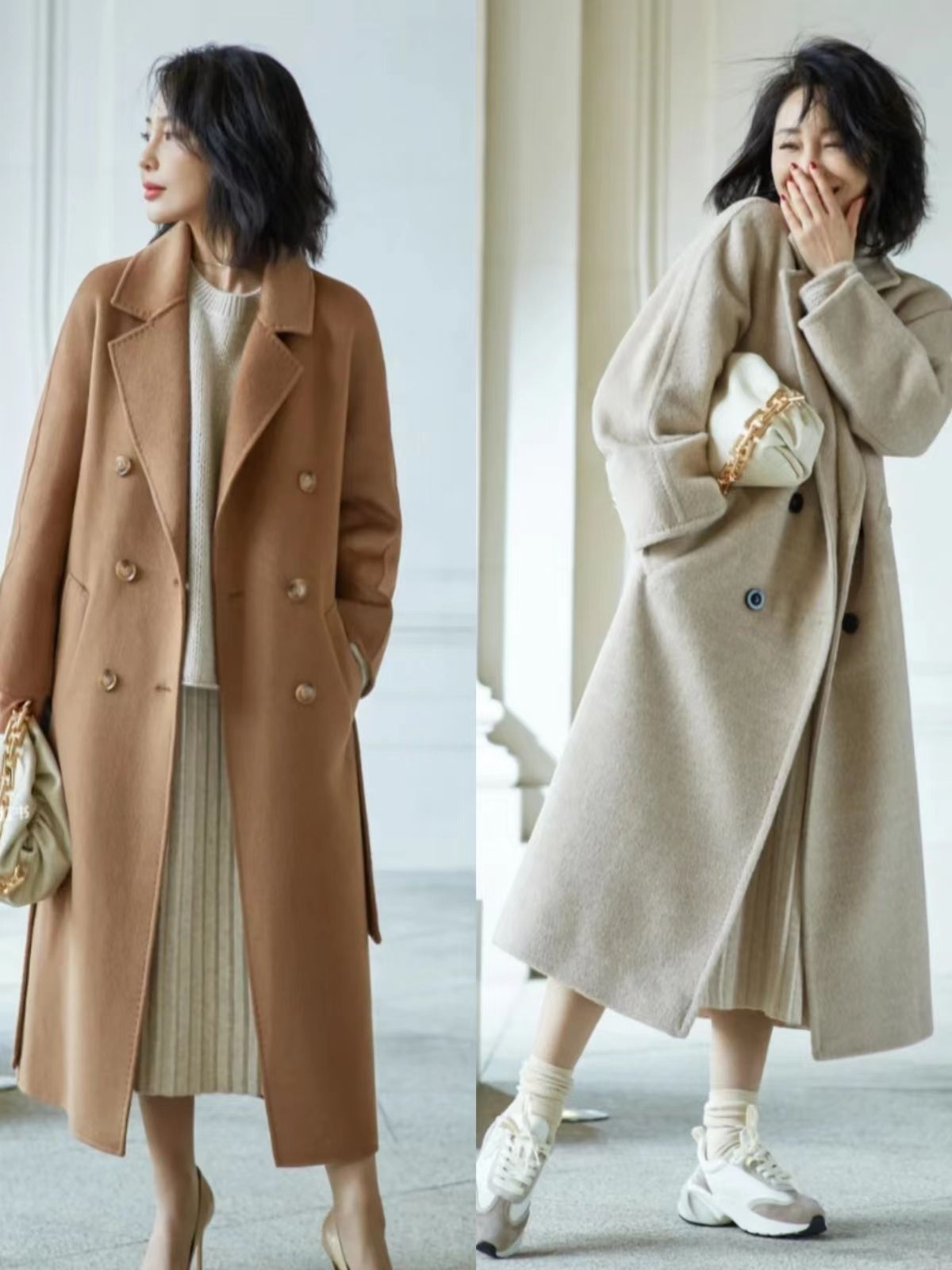 春节这样照着穿气质时尚又减龄,这才是冬天该有的穿着