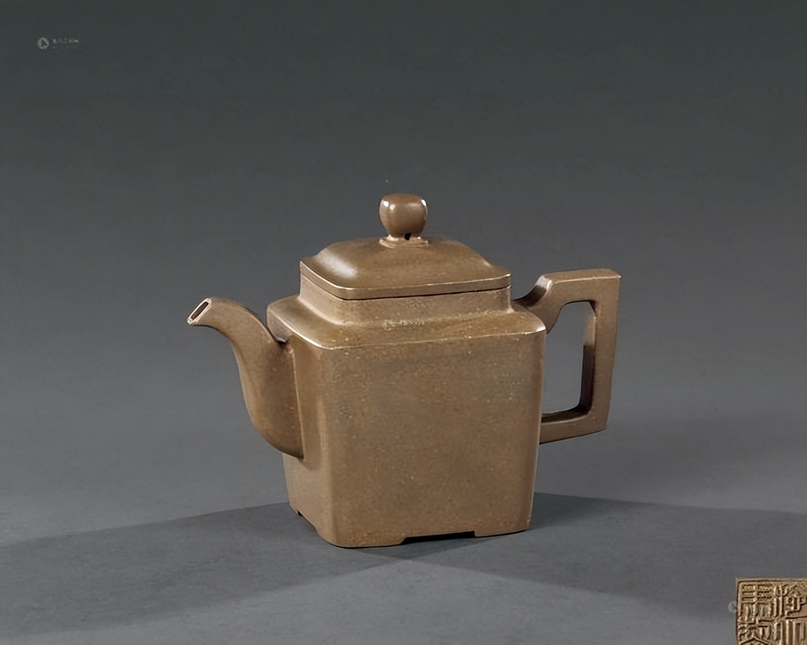 紫砂壶四方传炉全手工,正器紫砂壶宜兴