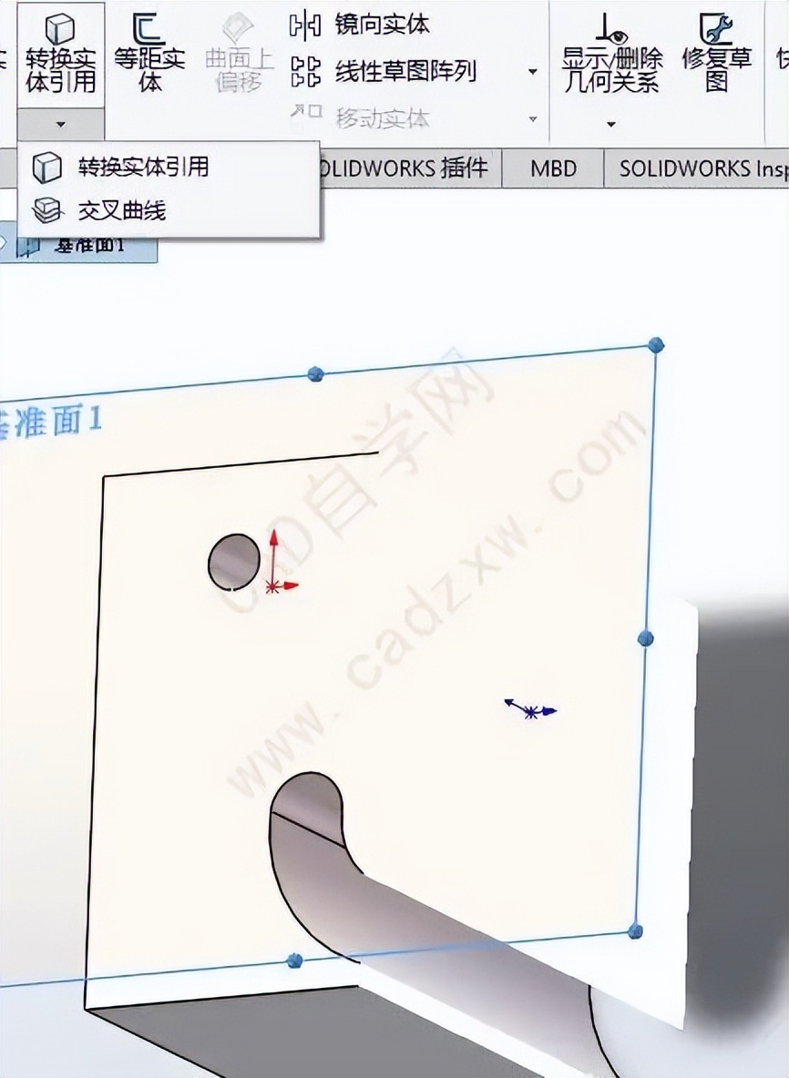 solidworks草图怎么转化为实体,solidworks草图交叉点怎么捕捉