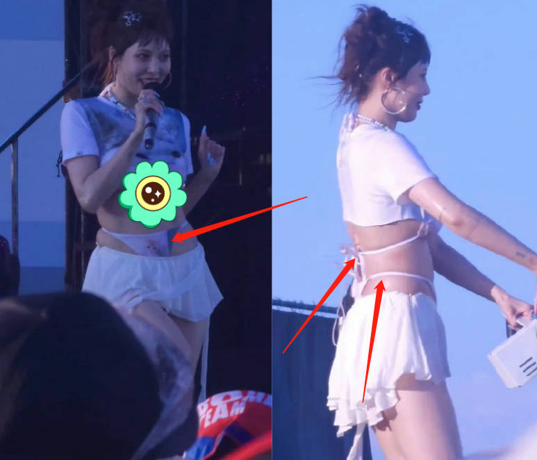 泫雅演唱会吊带带子,泫雅在舞台上跳舞意外曝光