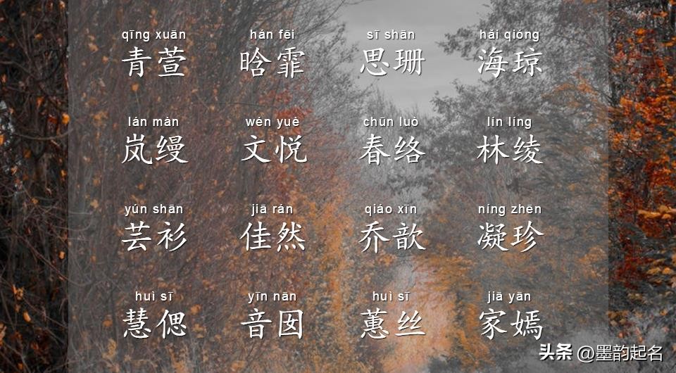 女宝宝起名四字名字大全,女孩子名字洋气有涵养姓易