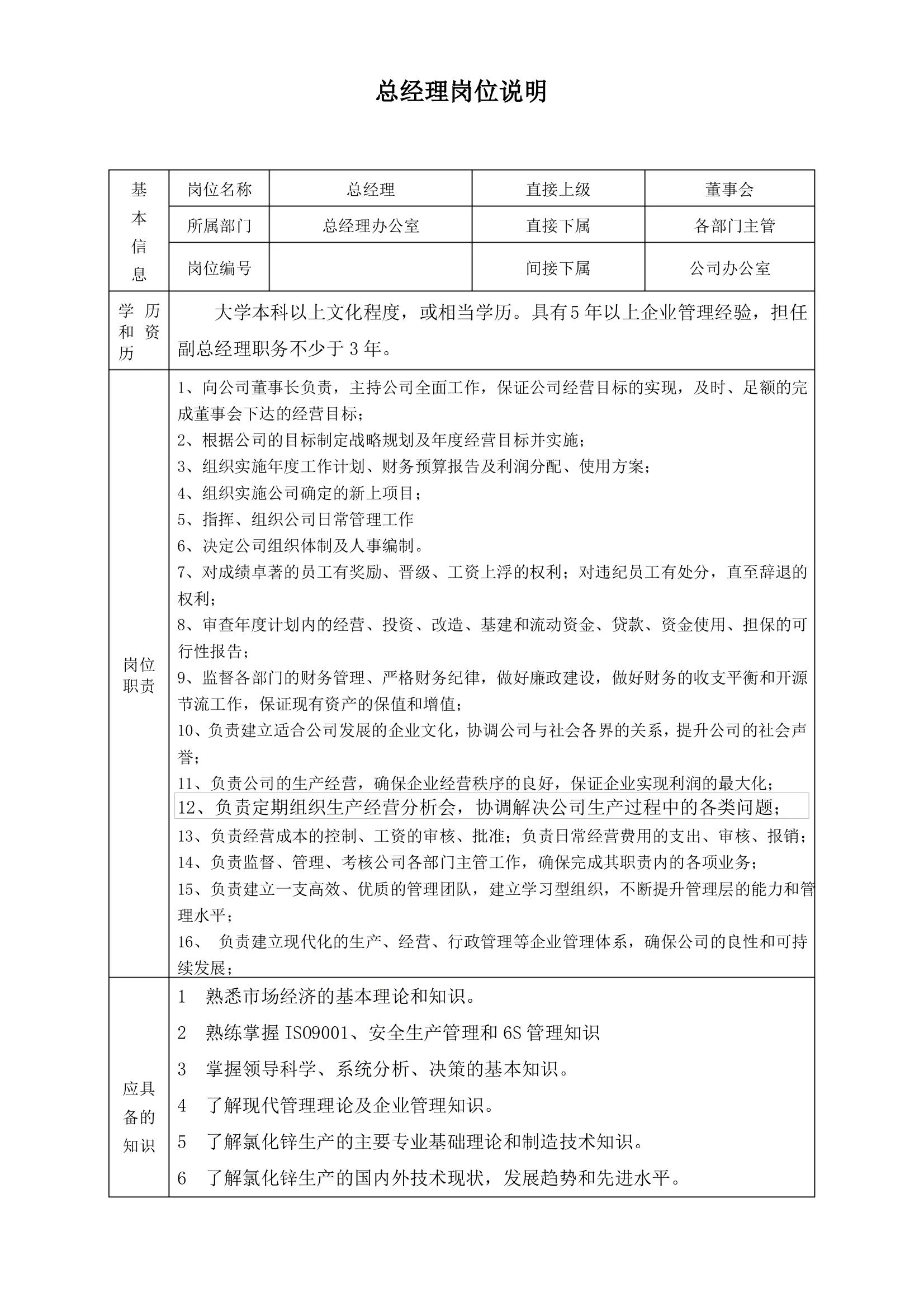 岗位职责说明书的七大原则,岗位职责说明书流程