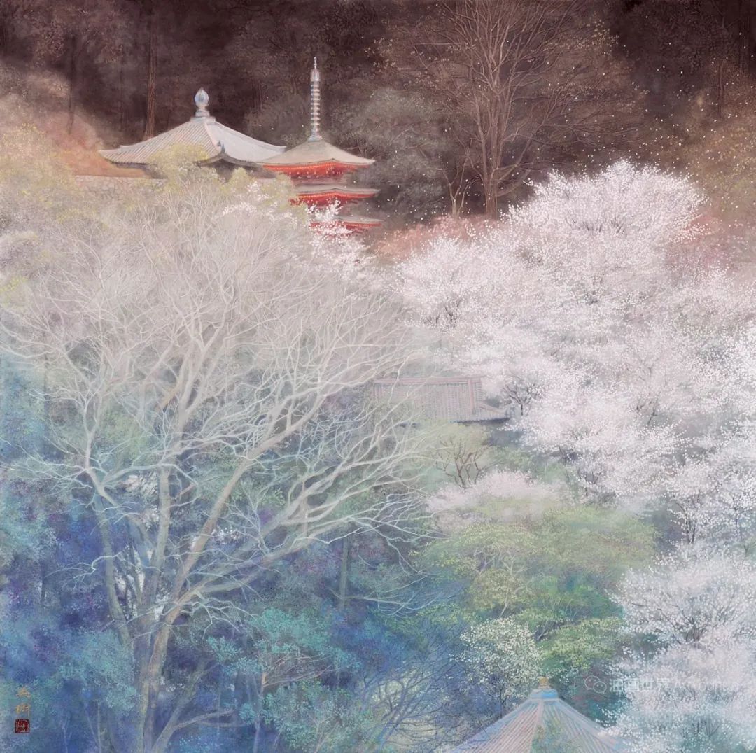 野地美树子手绘油画,日本画家奈良美智作品图