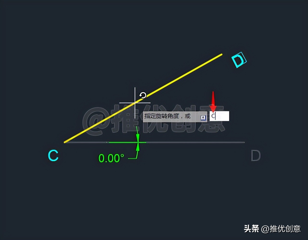 autocad角度线画法,autocad如何绘制角度