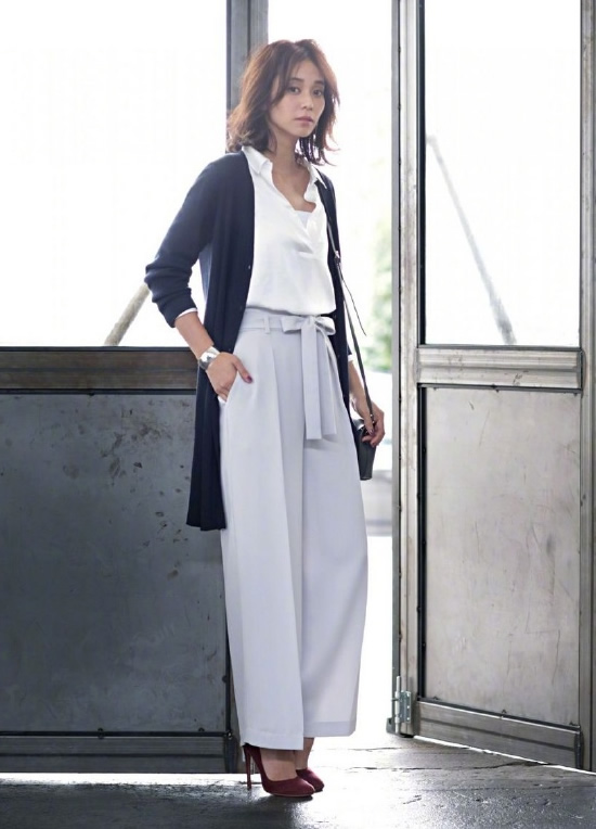 如获至宝的阔腿裤穿搭精髓,一年四季窄版阔腿裤穿搭