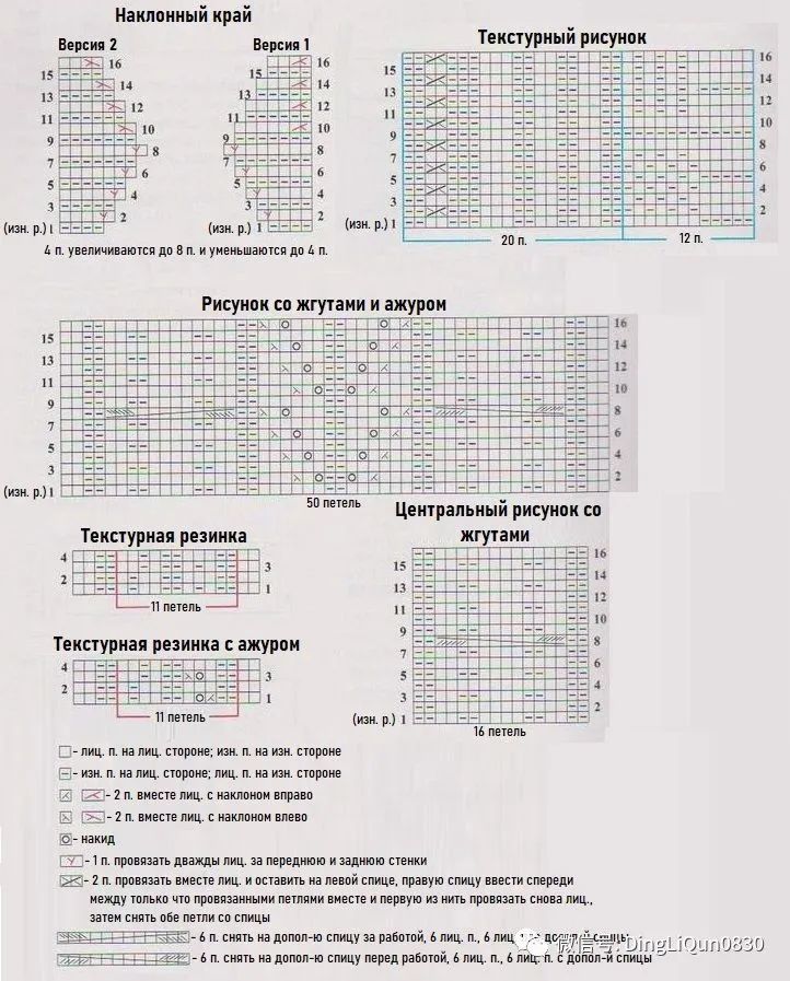 段染针织开衫图解,蝙蝠衫针织开衫图解