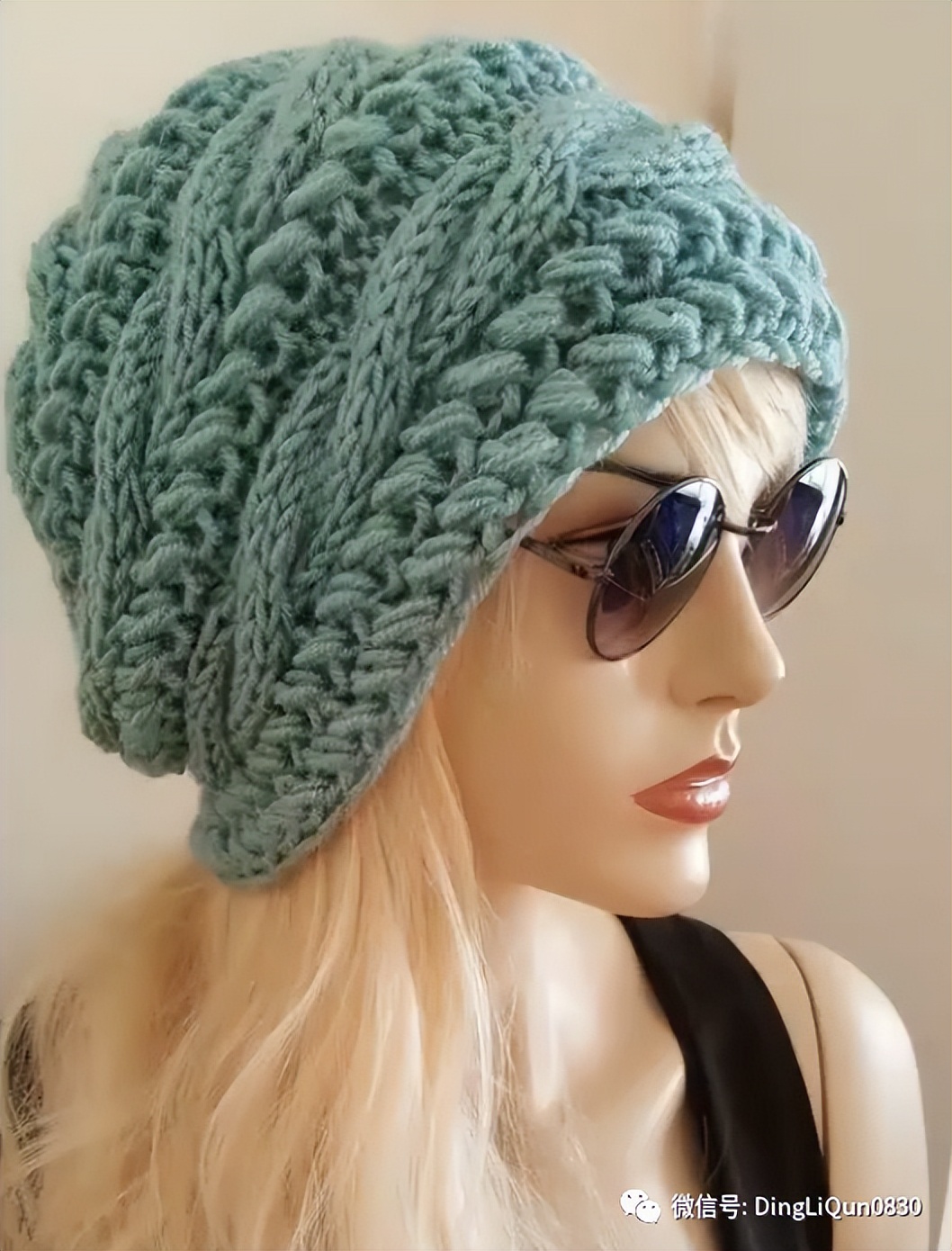 针织帽女冬设计感,秋冬蕾丝帽编织女帽教程