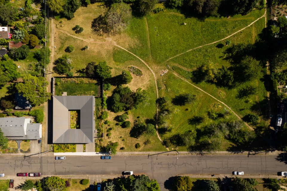 美国带草坪的房子,草地房屋建筑设计