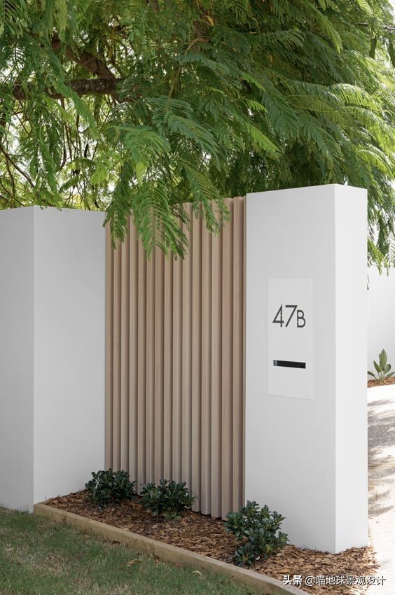 庭院围墙艺术格栅,不锈钢围墙大门格栅图片