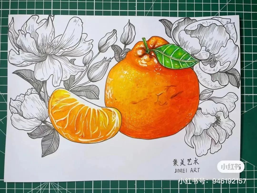 彩铅画出马克笔的效果,彩铅马克笔混合画