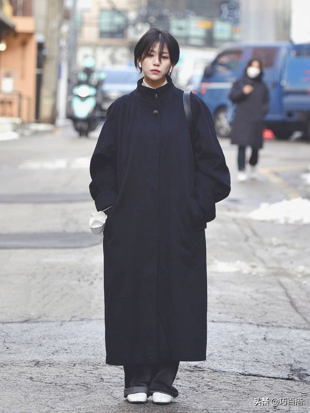 韩系穿搭厚外套,跟着韩流学穿搭