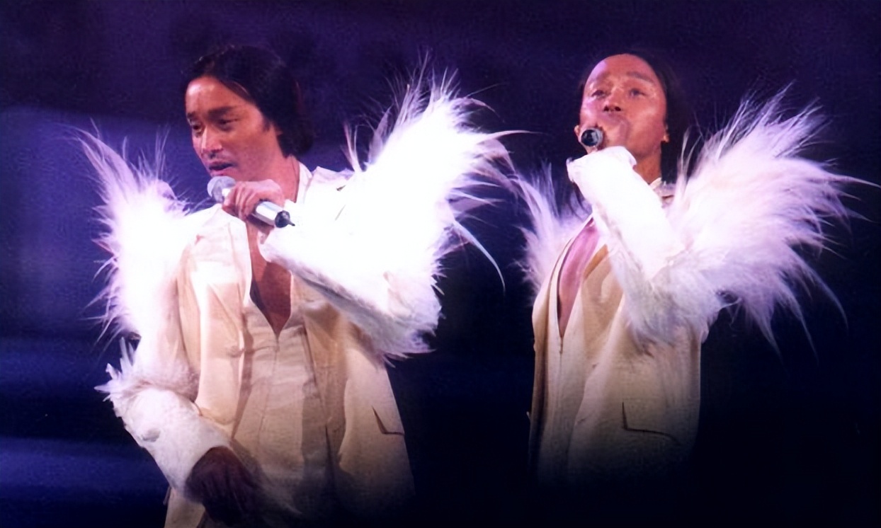 张国荣服装造型,昔日张国荣打扮女性化受人人追捧