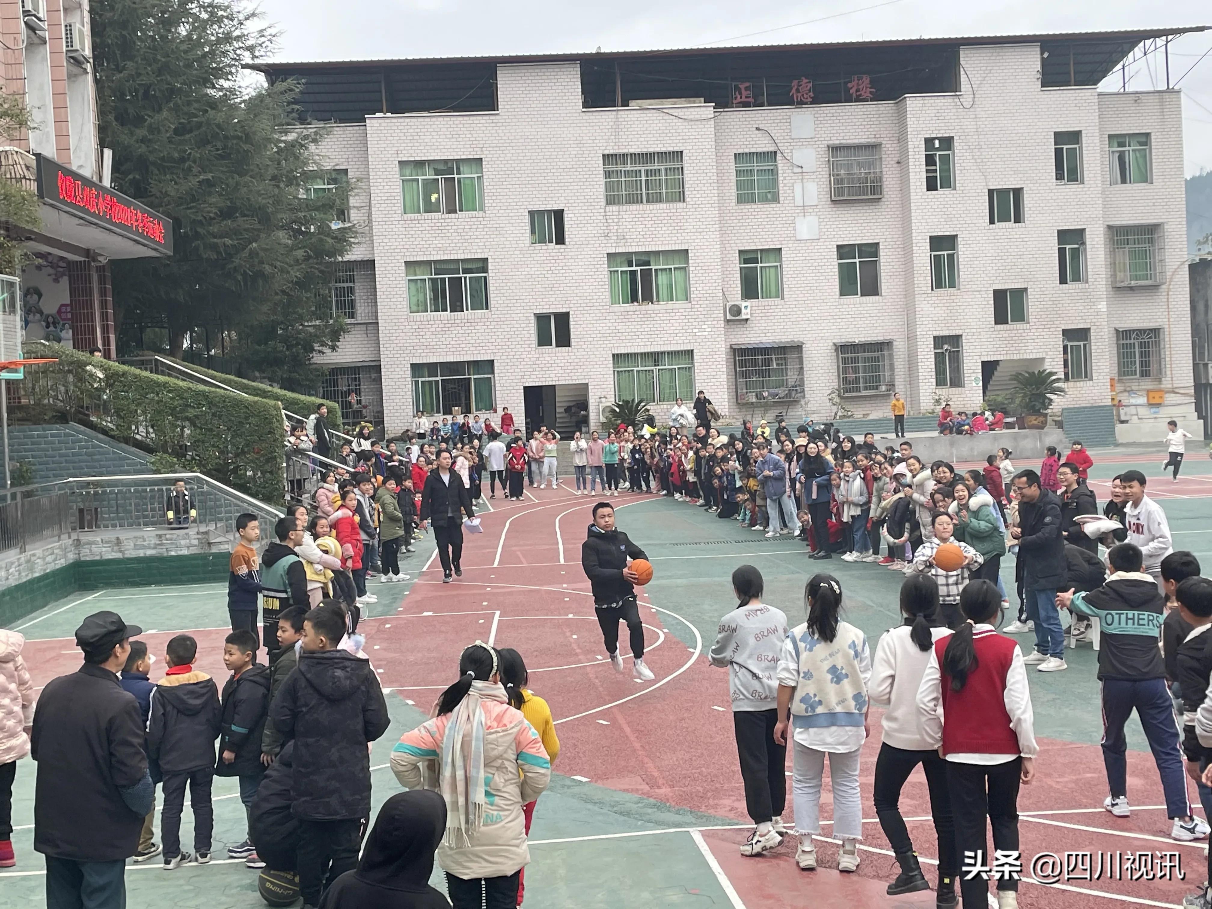 双减下校园体育升温,双庆小学2020年冬季运动会