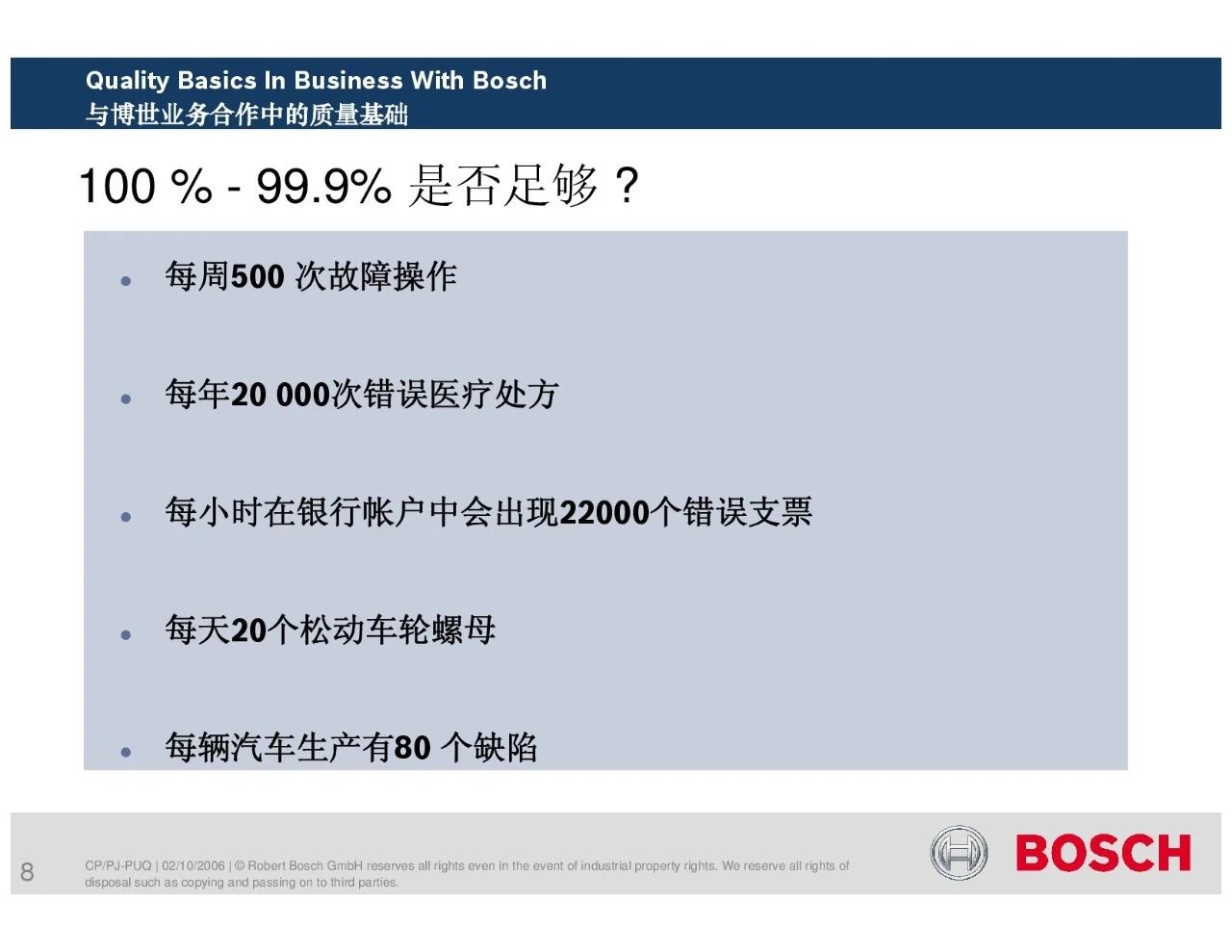 博世供应商质量管理培训教材（完整版ppt分享）！
