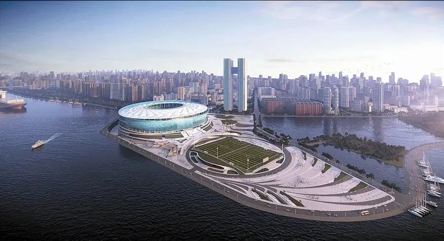 大连梭鱼湾专用足球场建筑视频,大连梭鱼湾专业足球场设计