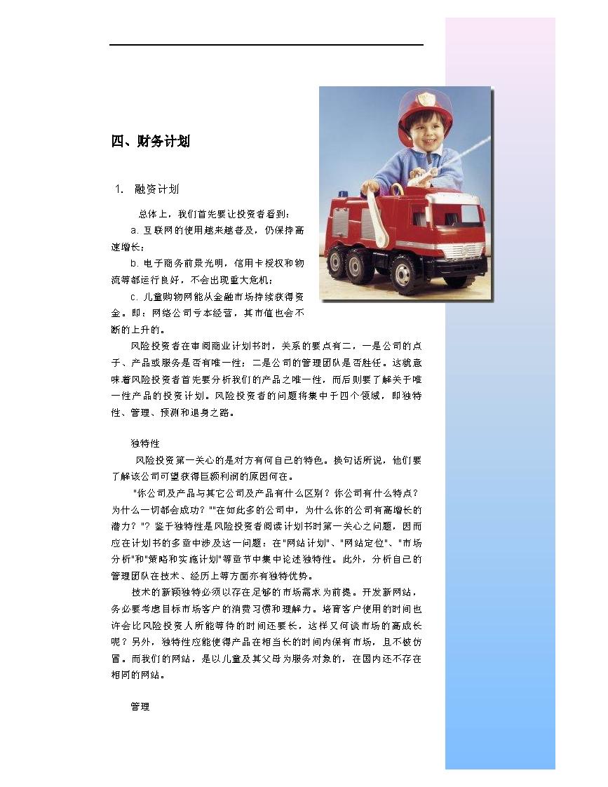 购物网站商业计划书,网络购物计划书