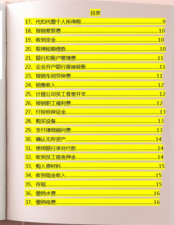 高新技术企业会计做账技巧集锦,36套高新技术企业会计做账