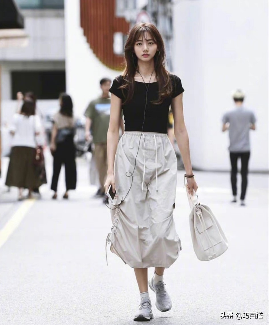 韩国路人穿搭真实街拍,韩国素人穿搭夏季