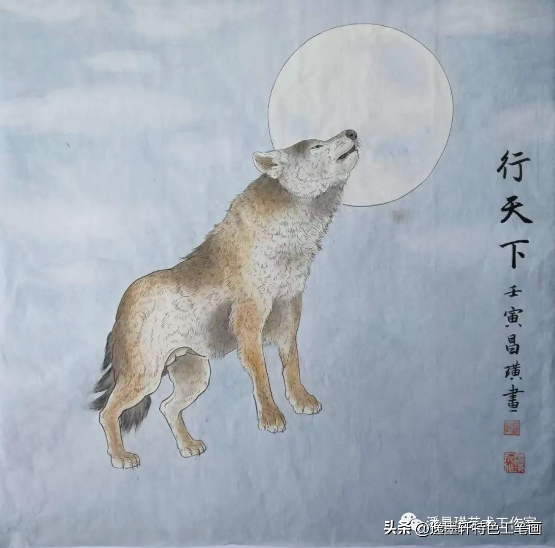 兔子工笔画红叶双兔,国画工笔兔子作品欣赏图片