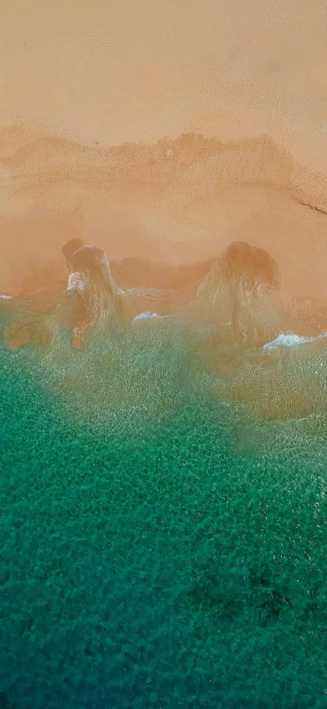 大海壁纸｜大海边，守候朝霞，聆听海浪的乐章