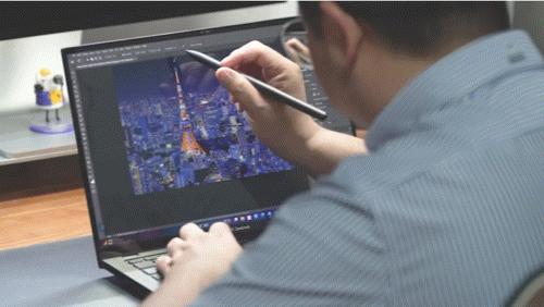 紫色笔记本电脑华硕灵耀pro测评,高端oled显示屏