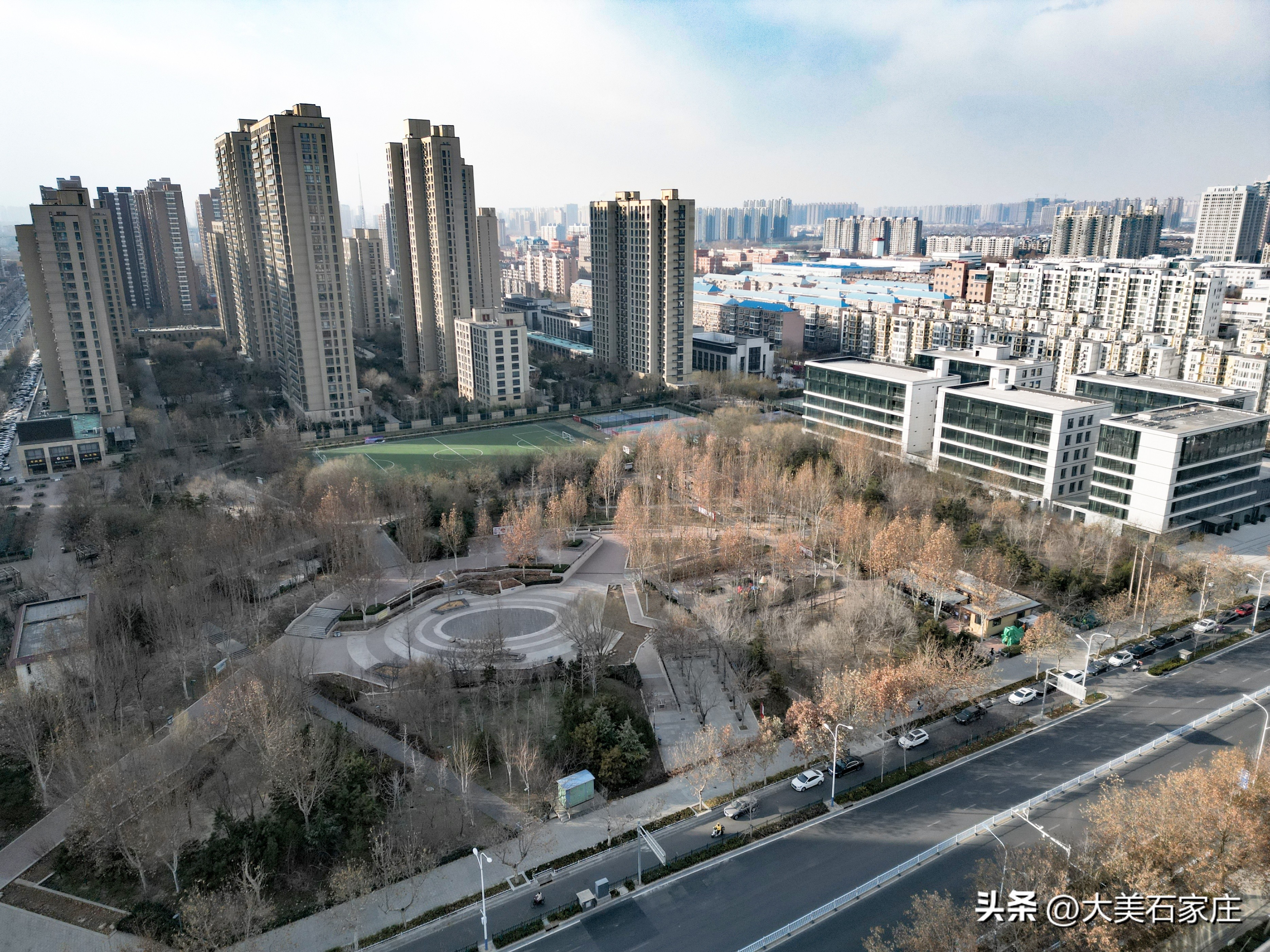 河北医科大学第四医院东院医疗综合楼项目航拍